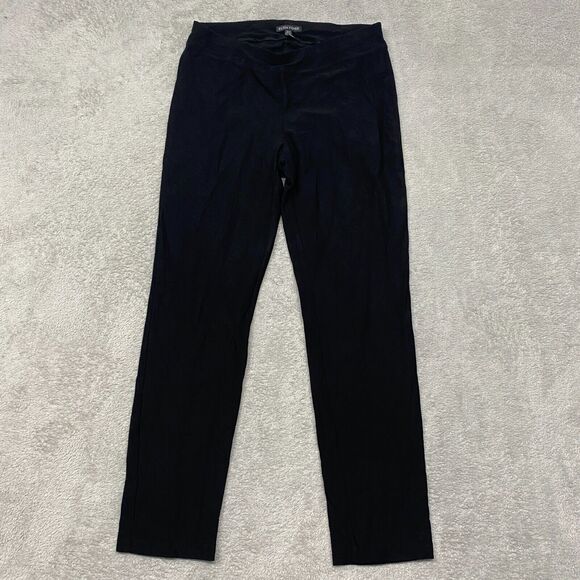 Eileen Fisher Pants Womens XS Black‎ Ankle Elastic Waist Stretch Pull On Viscose - Picture 1 of 9